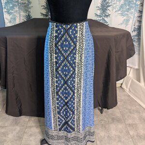 💙 ALYX Geometric Print Maxi Skirt – Size 2XL (Generous Fit) Excellent Pre-Owned